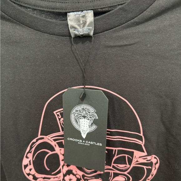 Crooks & Castles Cotton Black T-Shirt - Men’s Small‎ - NWT - Picture 9 of 9